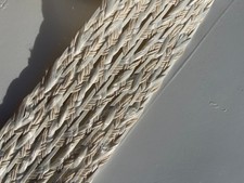 N10 Frangia Nastro Fascia in Rafia colore bianco alto 7 Cm – Mt. 10