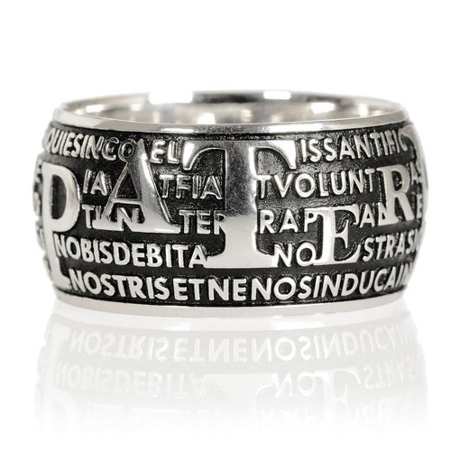 Anello con preghiera padre - anello,