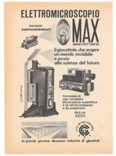 Pubblicità anni 70 Elettro Microscopio M2 MAX Giocattoli I.G.C. 