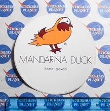 ADESIVO STICKER AUTOCOLLANT  AUFKLEBER VINTAGE PUBBLICITA' MANDARINA DUCK BORSE