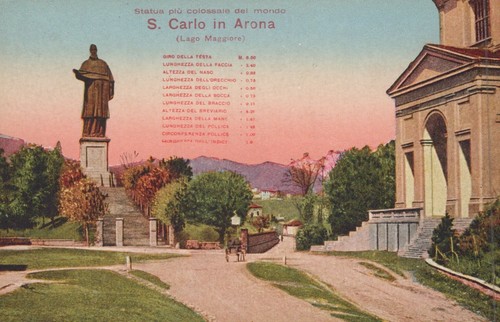 Cartolina arona novara - cartolina,
