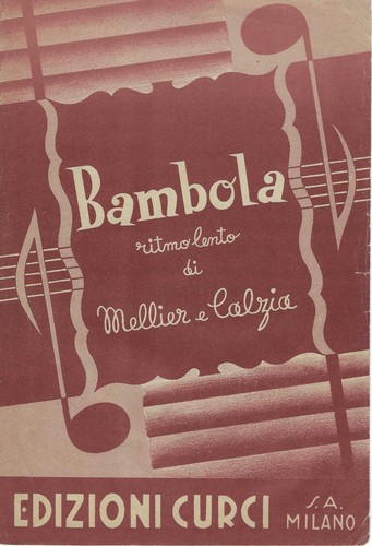 Spartito musicale bambola - -,
