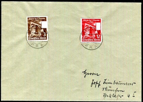 Germania 1935 598 599 - germania, fdc