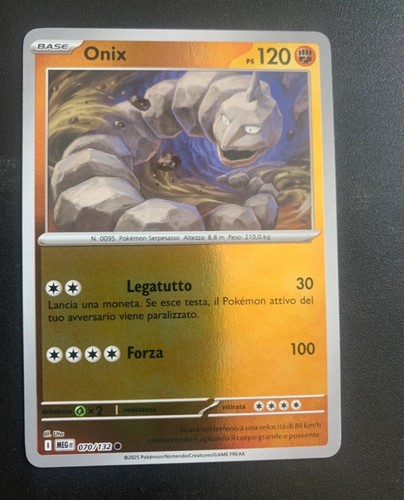 Carta pokémon onix reverse - pokémon,