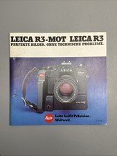 Brochure Leitz Leica R3-MOT