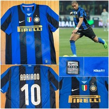 Maglia Shirt Trikot Camiseta Fc Inter Milan Nike home 2008/09 Adriano