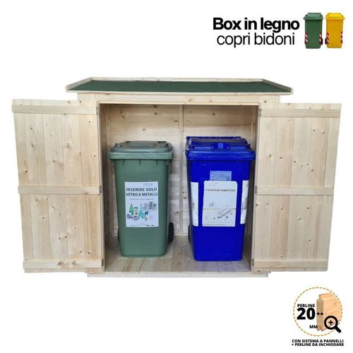 Box legno copri bidoni - in,