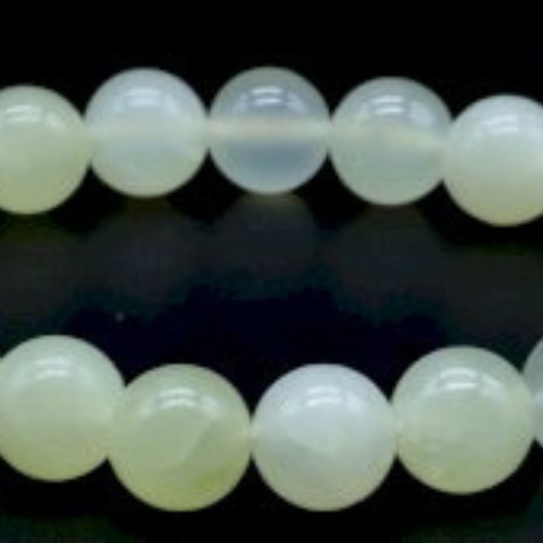 Bracciale giada verde perle - giada,