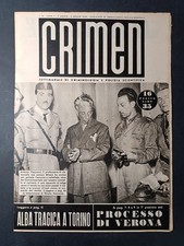 Rivista CRIMEN n 31 (1949) ALBA TRAGICA A TORINO