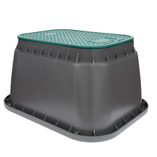 Pozzetto irrigazione Rain rettangolare coperchio PVC mm 400x520x330