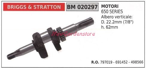 Albero motore briggs - albero, briggs&stratton
