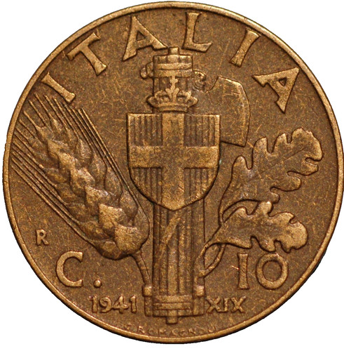 Italy centesimi 1941 yr - 1941, r