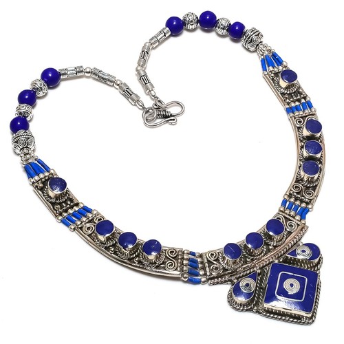 Collana lapislazzuli tibetan - collana,