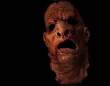 Maschera Halloween Flagello Pelle Grezza Horror Spaventoso Malvagio Pelle Hill Billy Leatherface