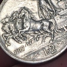 Regno d'Italia ? - 2 lire Quadriga Briosa anno 1917 (NON COMUNE) 