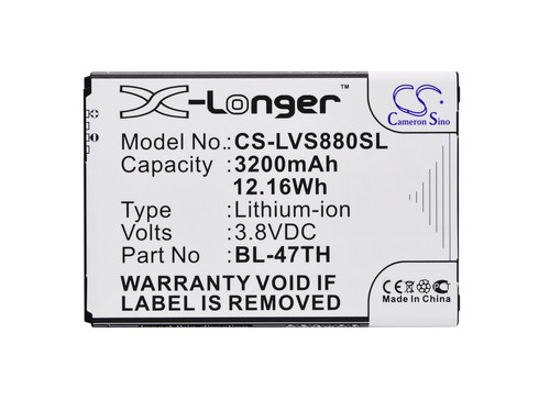 Replacement battery for - replacement, lg