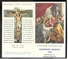 SANTINO (842) - MONCLASSICO Comunione Pasquale. Anno 1960