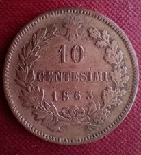 10 Centesimi 1863 Regno Italia