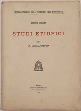 STUDI ETIOPICI, VOL. IV. LA