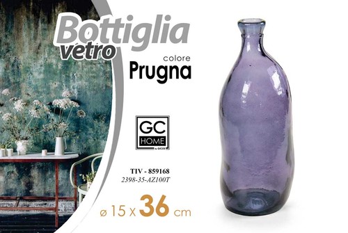 Vaso arredo bottiglia - bottiglia, fiori