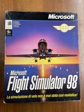 microsoft flight simulator 98 Box Raro!!!