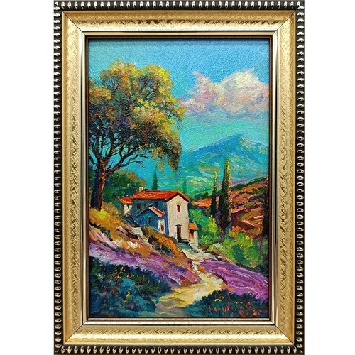 Dipinto olio natura estiva