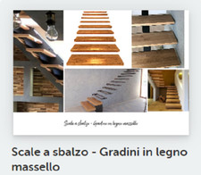 Scale a sbalzo gradini in