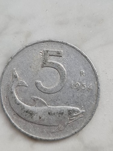 Moneta lire del 1954 - 5,