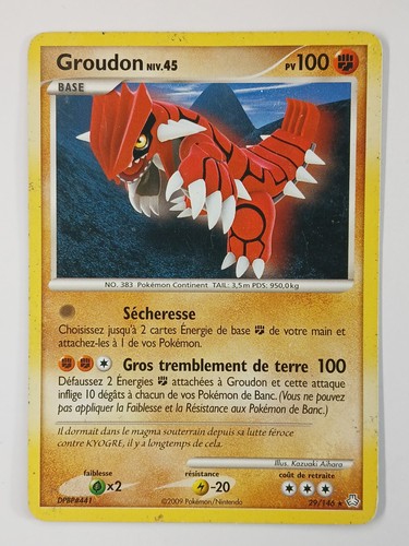 Carte pokémon groudon - carte,