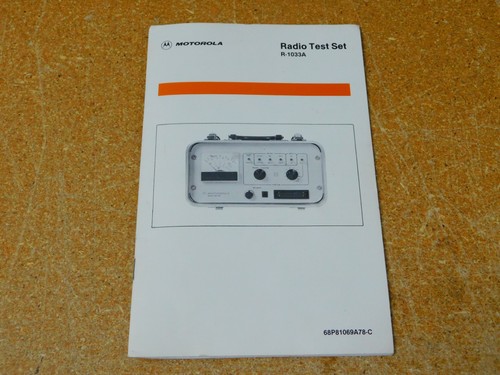 Radio test set 1033a manuale - radio,