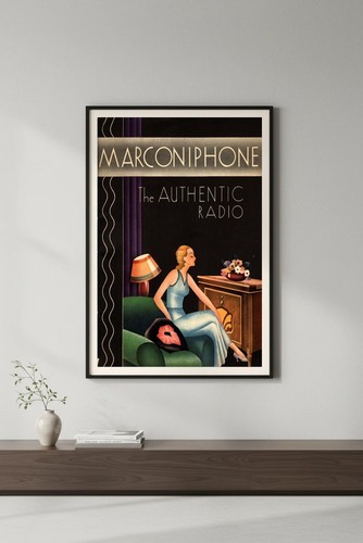 Poster art decò radio - 🎨,