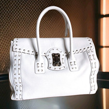 Borsa Versace Tote pelle bianca