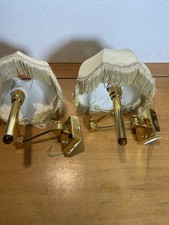 APPLIQUE VINTAGE OTTONE COPPIA DESIGN LAMPADA MODERNARIATO ESTENSIBILI