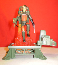 G.I. 1983 JOE JUMP JET PACK PLATFORM & GRAND SLAM 100%+ CARTE & FIAMME PERSONALIZZATE **