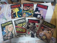 DIABOLIK,KRIMINAL, SADIK..LOTTO 7 FUMETTI ORIGINALI-...VEDI,LEGGI