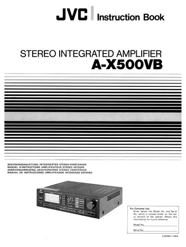 Amplificatore jvc x500vb - amplificatore,