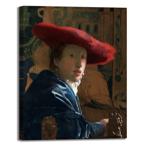 Vermeer ragazza cappello - , rosso