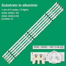 KIT 5 BARRE STRIP LED TV SAMSUNG BN96-28489A D2GE-320SC1-R0 CYHF320BGSV1H UE32F