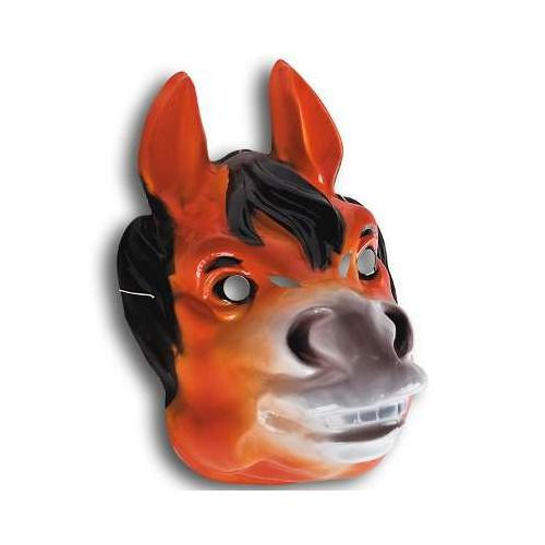 Maschera cavallo plastica - in,