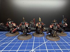 Warhammer 40K Black Templars Sword Frathren Space Marines lotto B ben dipinto.