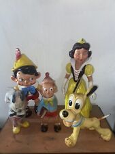 personaggi disney ledra plastic rubber toys giocattoli gomma vintage