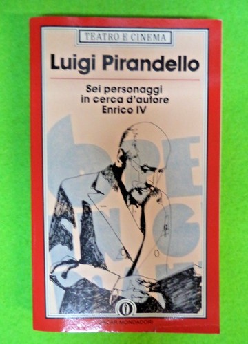Book libro sei personaggi - personaggi, in