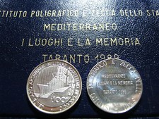 100° ANNIVERSARIO ARSENALE MILITARE MARITTIMO DI TARANTO MEDAGLIA 1989 ARGENTO