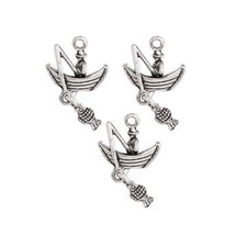 Buddly crafts charm metallo - charm,