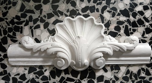 Fregio gesso bianco 40x16 - fregio,