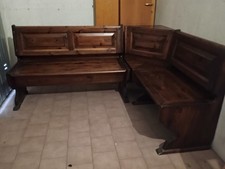 cassapanca angolare in legno