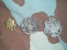 Lotto Us Army Cap Badge Fregi cappello Esercito Stati Uniti WW2 Korea Vietnam