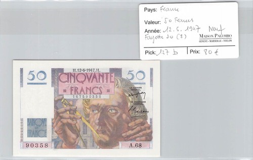 Banconota francia 50 - banconota,