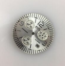 Quadrante Sector 190 per Orologio Chrono Quarzo Argento Riparazioni o Ricambi