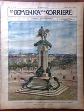 La Domenica del Corriere 10 Settembre 1899 Monumento Vittorio Emanuele Carelli